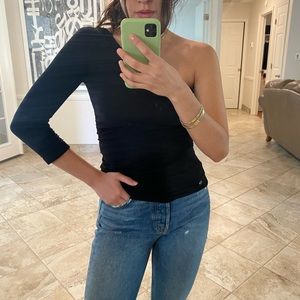 Guess Black One sleeve Top